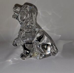 Vintage Princess House Crystal Treasures Pets Collection 24% Lead Crystal Puppy